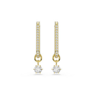 Długie kolczyki Swarovski Constella ze stali w kolorze złotym