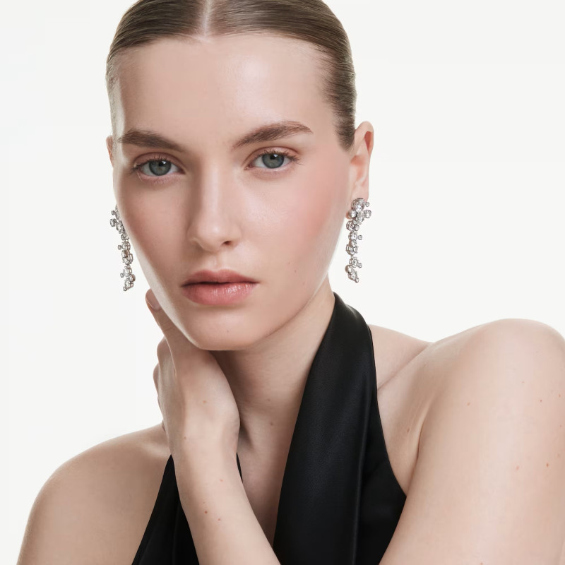 Długie kolczyki Swarovski Constella ze stali