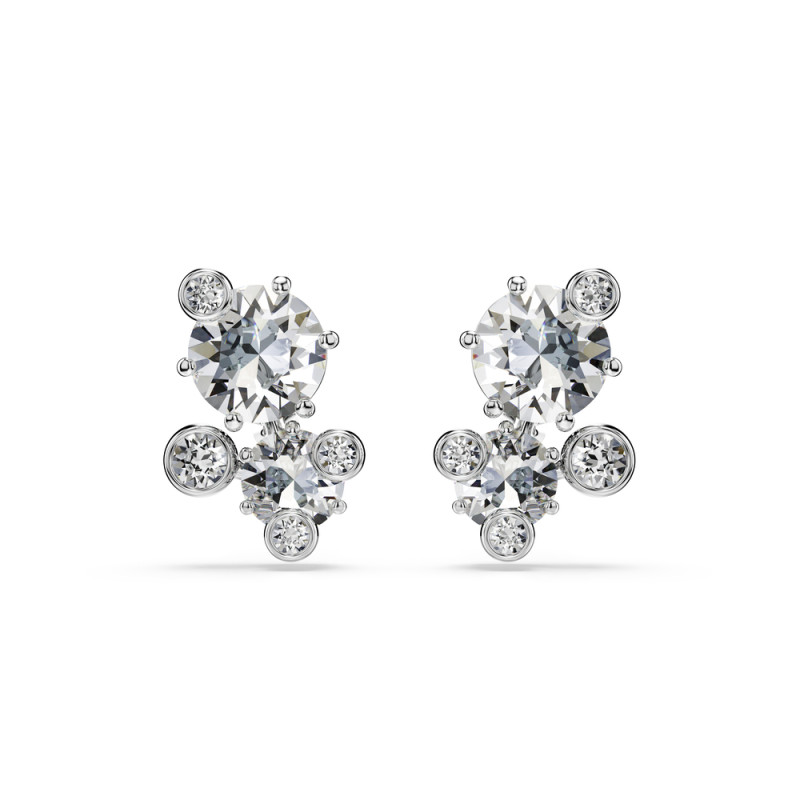 Kolczyki ze stali zapinane na sztyft Swarovski Constella