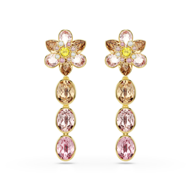 Długie kolczyki stalowe Swarovski Idyllia
