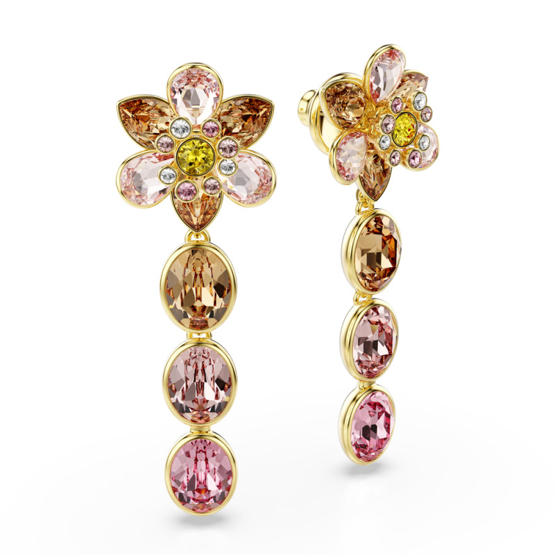Długie kolczyki stalowe Swarovski Idyllia
