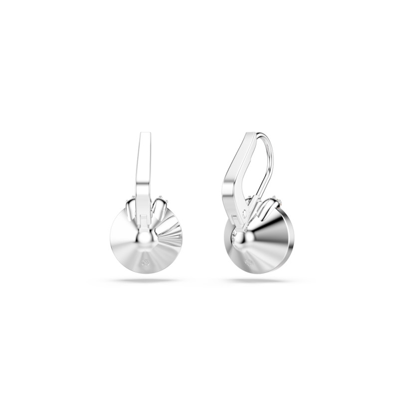 Kolczyki stalowe Swarovski Bella V z kryształem różowym