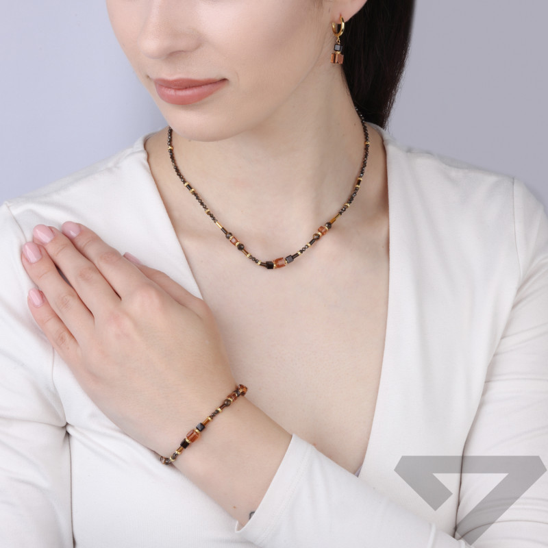 Kolczyki koła z wiszącymi kryształkami Swarovski, srebro 925 koloru złotego