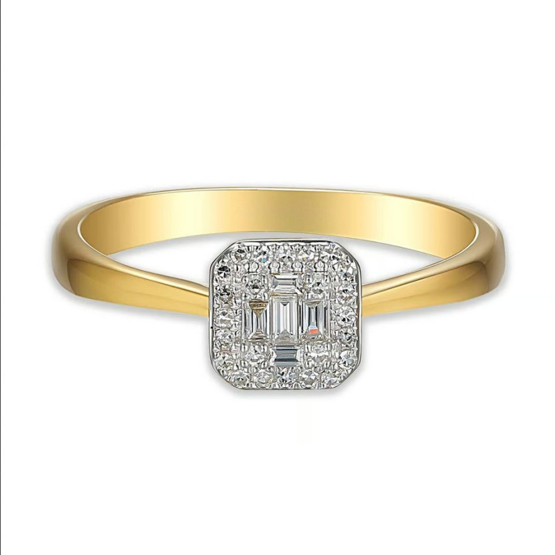 Pierścionek Sweet z diamentami 0,11 ct, złoto 585