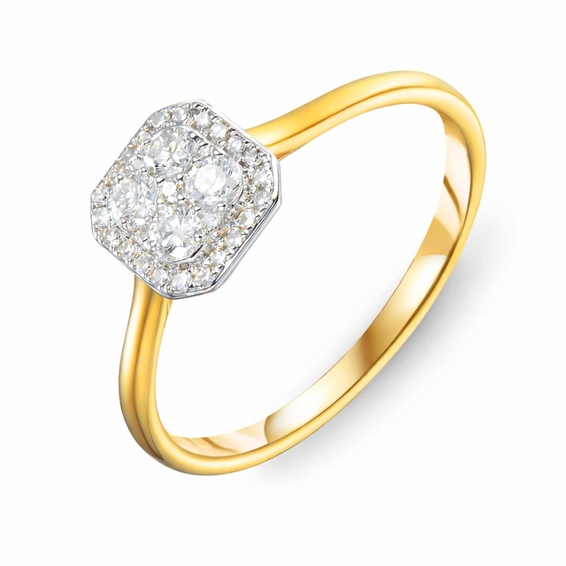 Pierścionek SWEET z diamentami 0,31 ct, złoto 585
