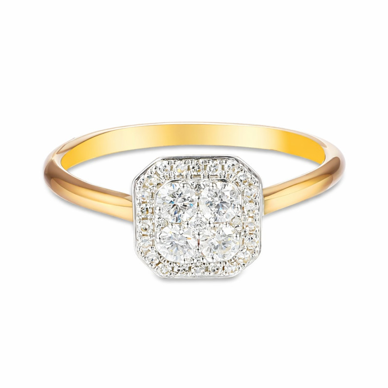 Pierścionek SWEET z diamentami 0,31 ct, złoto 585