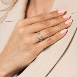 Pierścionek DREAMS z diamentami 0,16 ct, złoto 585
