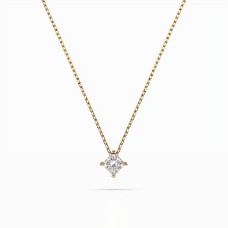 Naszyjnik Soliter z Diamentem KB 104-10055PR-Y-0.17
