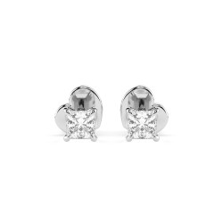 Kolczyki Soliter Motylek z diamentami KB 102-10113PR-W-0.2 - Jubiler S