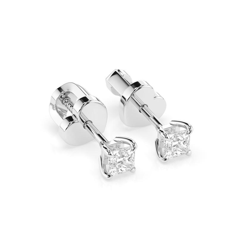 Kolczyki Soliter Motylek z diamentami KB 102-10113PR-W-0.2 - Jubiler S