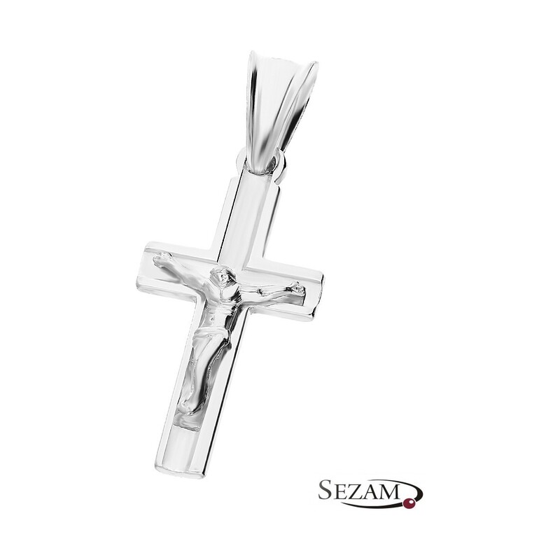 Krzyżyk srebrny z wizerunkiem MV GKD056 rod próba 925
