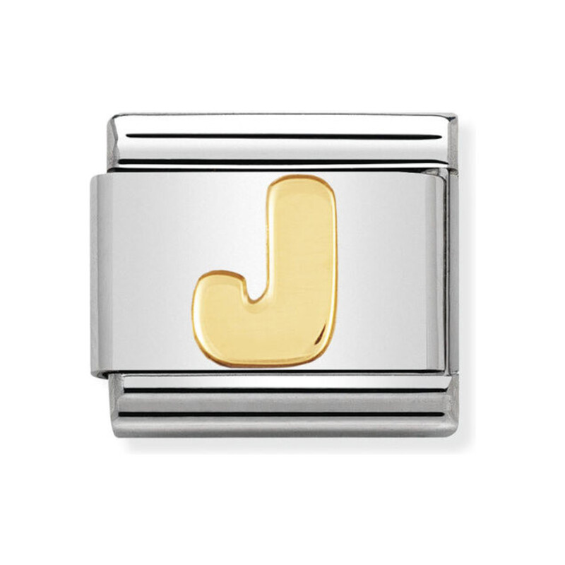 Element Nomination Literka J złoto 18k - JubilerSezam.pl