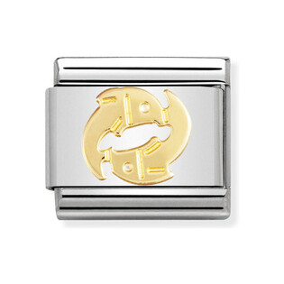 Złoty Element Zodiak Ryby Nomination 18K - JubilerSezam.pl