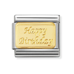 Element Link Nomination 18K Happy Birthday - JubilerSezam.pl