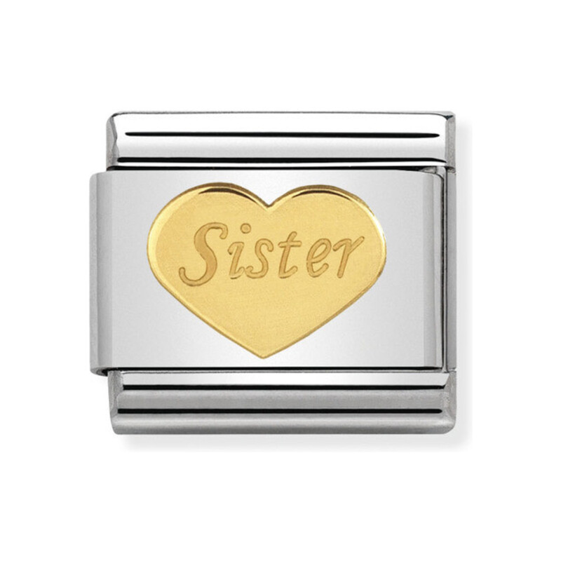 Element Nomination Sister w Sercu 18K - JubilerSezam.pl