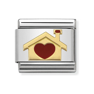 Element NOMINATION Domek z Sercem 18K - JubilerSezam.pl