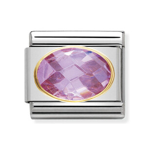 Element Nomination 18K Owal Faseta - JubilerSezam.pl
