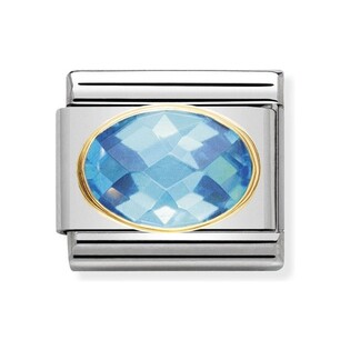 Element Nomination 18K Owal Faseta - JubilerSezam.pl
