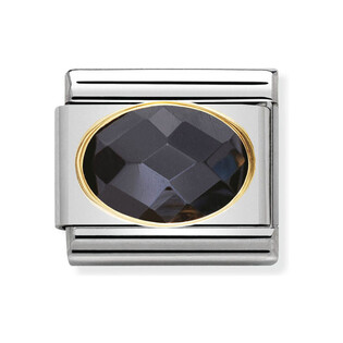 Element Nomination 18K Owal Faseta - JubilerSezam.pl