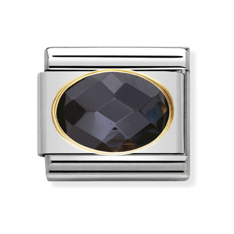 Element Nomination 18K Owal Faseta - JubilerSezam.pl