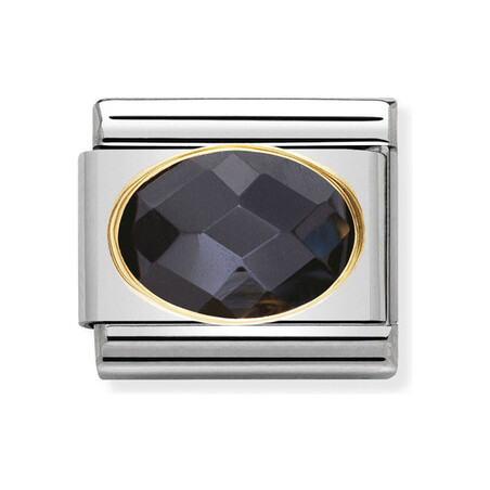 Element Nomination 18K Owal Faseta - JubilerSezam.pl