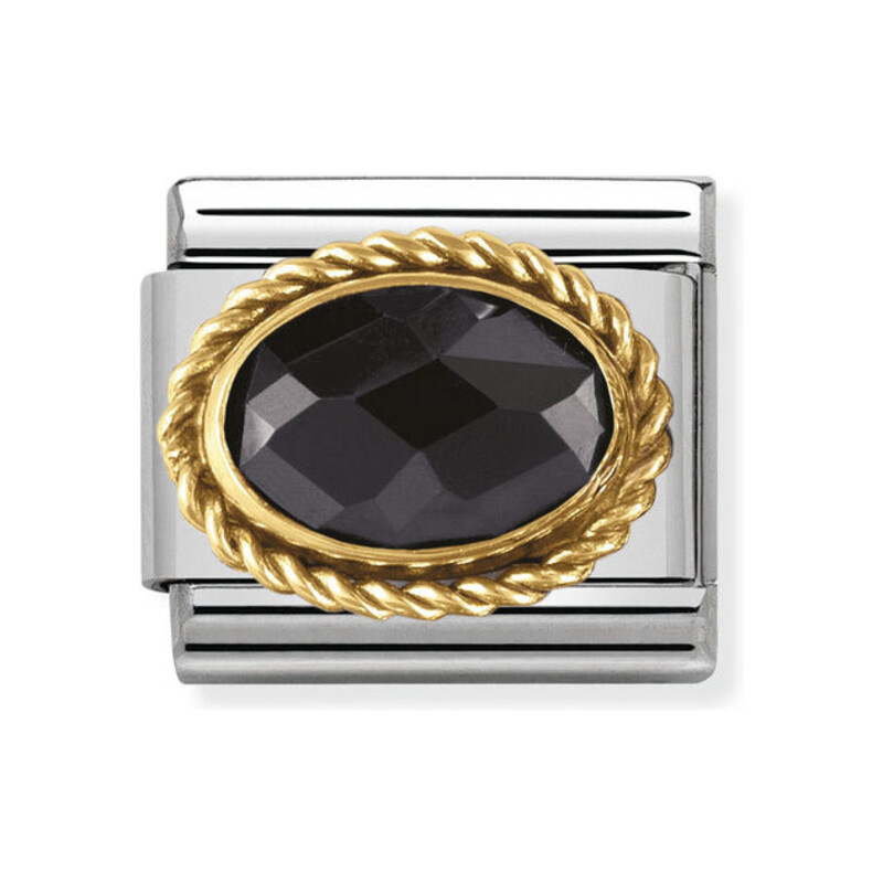 Element Nomination 18K Owal Faseta - JubilerSezam.pl