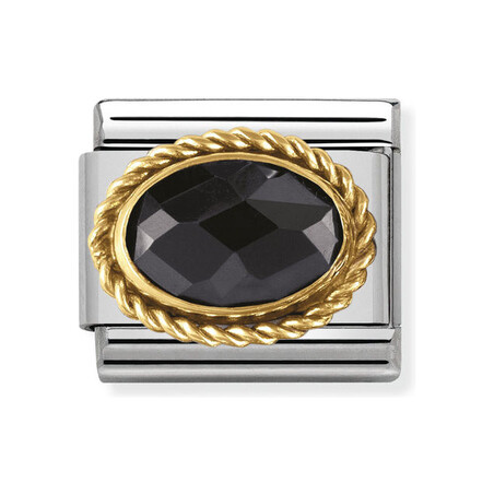 Element Nomination 18K Owal Faseta - JubilerSezam.pl