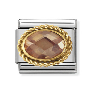 Element Nomination 18K Owal Faseta - JubilerSezam.pl