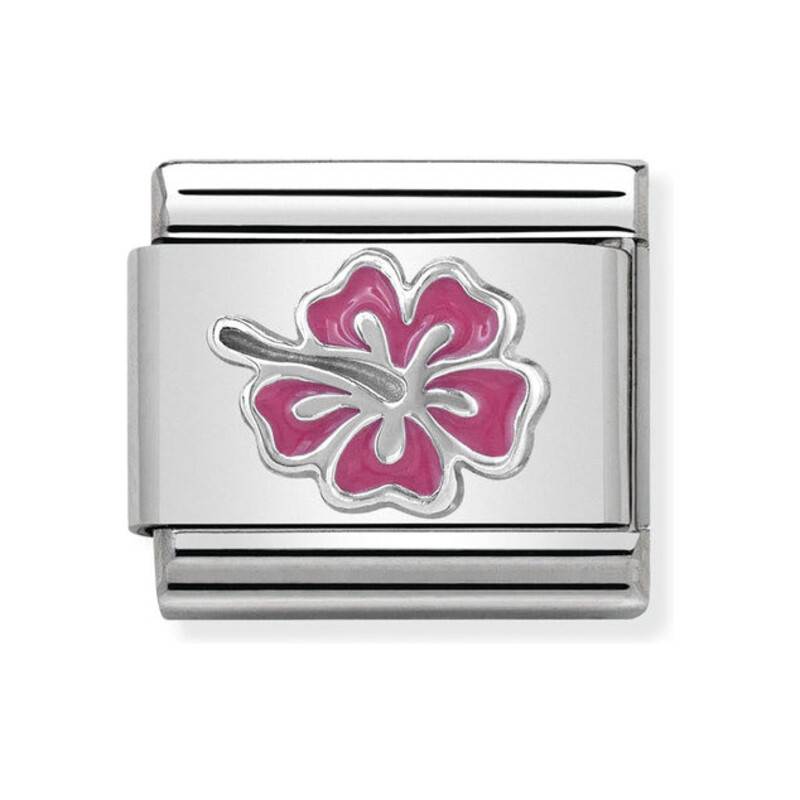 Element Link NOMINATION Composable AG różowy hibiskus NP 330202 24 KA
