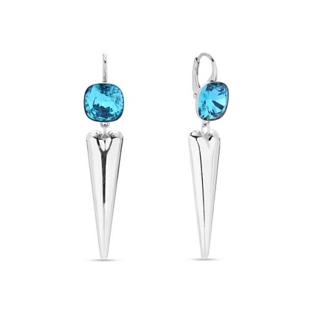 Srebrne Kolczyki Spark Swarovski Arrow pr. 925 - JubilerSezam.pl