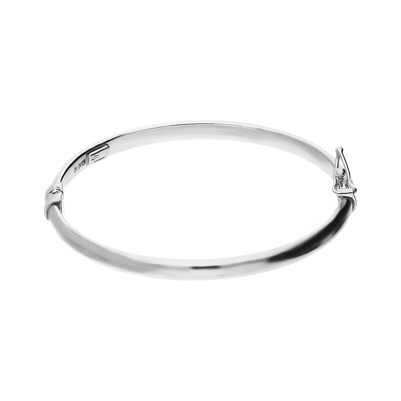 Bransoleta srebrna bangla dziecięca 3,5mm gładka nr NI522 próba 925