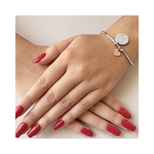 Bransoleta bangle kółko grawer+serce rose nr RT BIG bangle serce rose próba 925