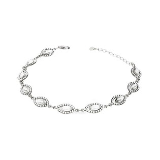 Srebrna bransoletka Grace Swarovski pr. 925 - JubilerSezam.pl