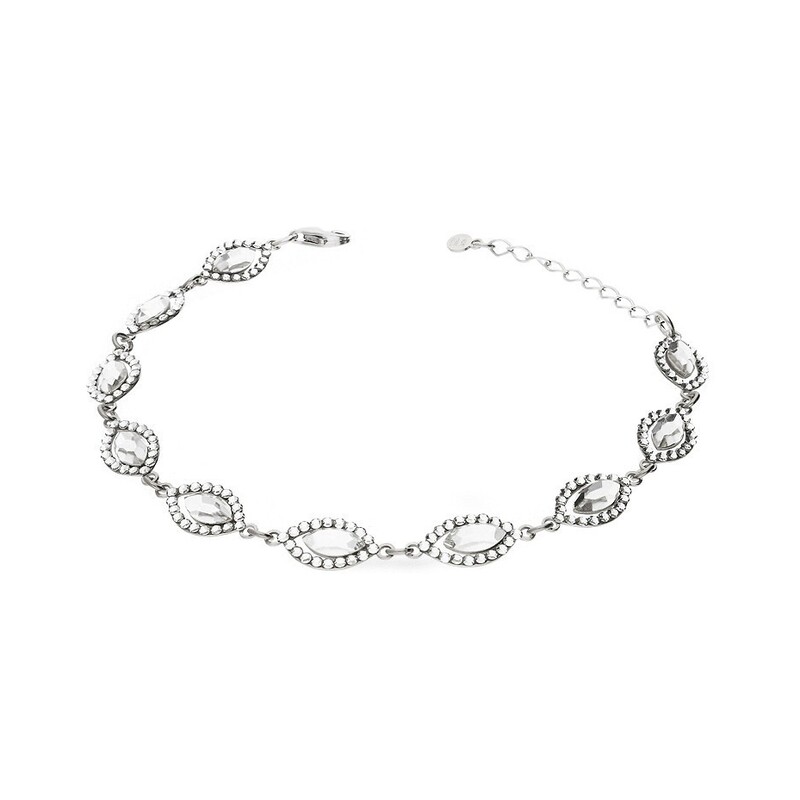Srebrna bransoletka Grace Swarovski pr. 925 - JubilerSezam.pl