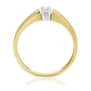 Pierścionek SOLITER PŁ 4ł-0,10ct RS0025 próba 585