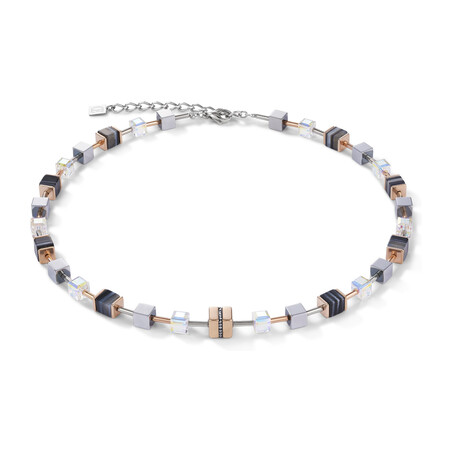 Naszyjnik Coeur de lion 1630 Rosegold-blac CT 4965-10-1630
