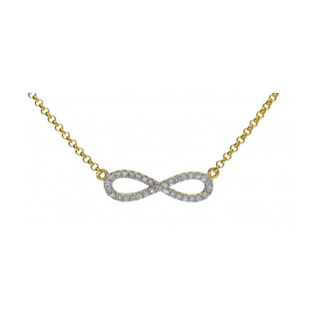 Naszyjnik złoty z diamentami numer AW 036141 z kolekcji Happy Diamond Sezam - 1