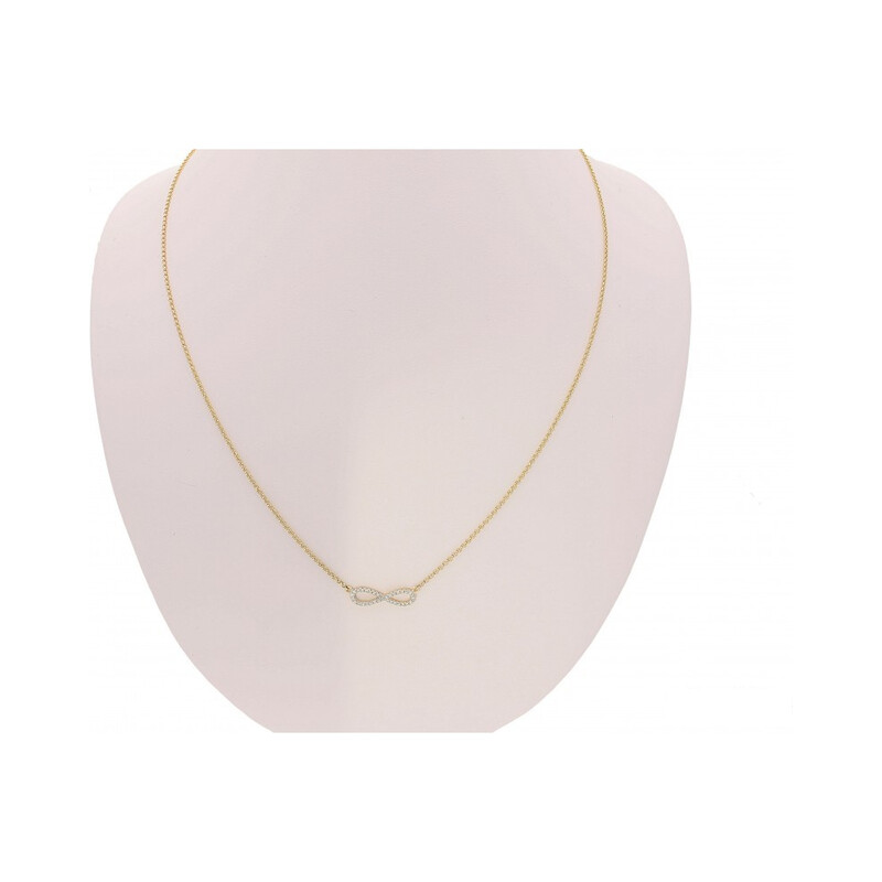 Naszyjnik złoty z diamentami numer AW 036141 z kolekcji Happy Diamond