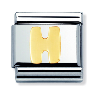 Element link 18K literka H NP 030101 08