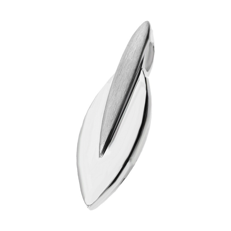 Zawieszka srebro blaszka łezka gładka+mat nr A6 06670985-04 próba 925