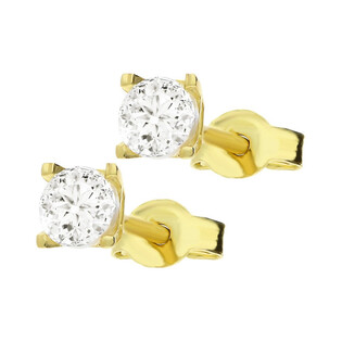 Złote kolczyki z cyrkonią/sztyft MZ T5-E-OS-1-3,50mm-CZ próba 375