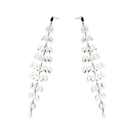 Wiszące kolczyki srebrne GRACE z kryształami Swarovski  RD 772-1 crystal próba 925 Sezam - 1